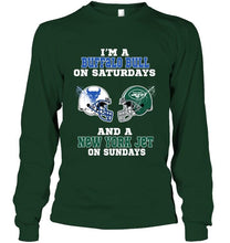 Load image into Gallery viewer, I'm Buffalo Bull on saturdays and New York Jet on sundays shirt