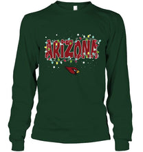 Load image into Gallery viewer, Arizona Cardinals christmas fairy lights t shirt