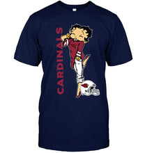 Load image into Gallery viewer, Arizona Cardinals betty boop fan shirt