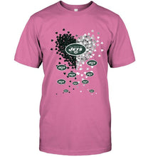 Load image into Gallery viewer, New York Jets dual colors tiny heart shaped shirt
