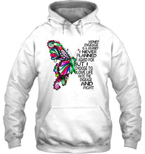 Load image into Gallery viewer, Kidney Disease journey i never planned i choose to love life hate disease &amp; fight butterfly ribbon shirt
