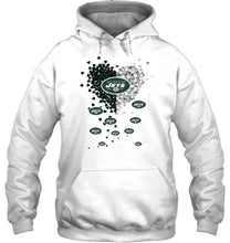 Load image into Gallery viewer, New York Jets dual colors tiny heart shaped shirt