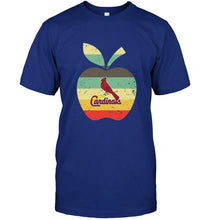 Load image into Gallery viewer, St Louis Cardinals teacher apple retro shirt