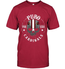 Load image into Gallery viewer, Puro Arizona Cardinals por vida fan shirt