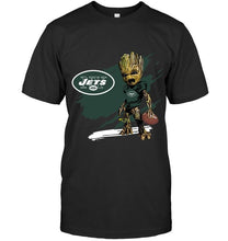 Load image into Gallery viewer, New York Jets angry baby groot ripped shirt