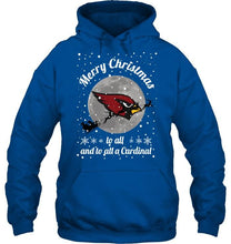 Load image into Gallery viewer, Arizona Cardinals Merry Christmas to all and to all a Cardinal fan shirt