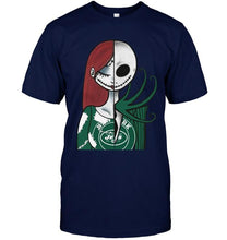 Load image into Gallery viewer, New York Jets Jack Skellington Sally halloween fan simpson shirt