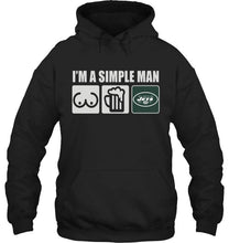 Load image into Gallery viewer, I'm simple man loves bobs beer New York Jets fan shirt