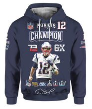 Load image into Gallery viewer, Tom Brady New England Patriot champion signed 3d printed shirt
