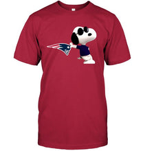 Load image into Gallery viewer, New England Patriots snoopy sun glasses proud fan hoodie
