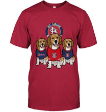 Load image into Gallery viewer, St Louis Cardinals Beagles fan shirt