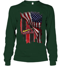 Load image into Gallery viewer, St Louis Cardinals american flag fan shirt
