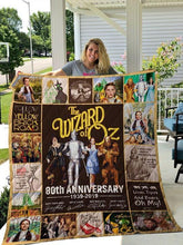 Load image into Gallery viewer, the wizard of oz 80th anniversary quilt blanket