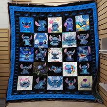 Load image into Gallery viewer, stitch cute funny movie lovers quilt blanket