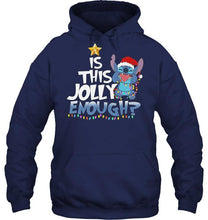 Load image into Gallery viewer, Is this jolly enough Stitch christmas lover shirt