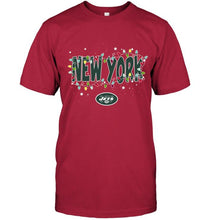 Load image into Gallery viewer, New York Jets christmas fairy lights t shirt