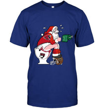 Load image into Gallery viewer, Santa Ball State Cardinals in bathroom shirt