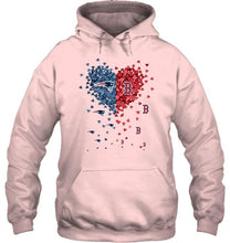 Load image into Gallery viewer, New england patriots and boston red sox tiny heart love shape shirt