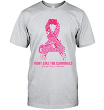Load image into Gallery viewer, St Louis Cardinals fight like the Cardinals breast cancer warrior shirt