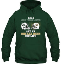 Load image into Gallery viewer, i'm a New York Jet and an Army Black Knight for life shirt