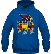 Load image into Gallery viewer, Arizona Cardinals Rottweilers fan hoodie