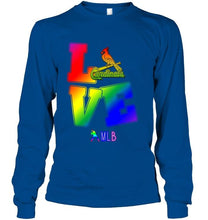Load image into Gallery viewer, Love St Louis Cardinals lgbt shirt