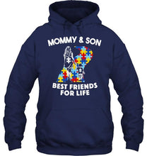 Load image into Gallery viewer, Autism mommy &amp; Son best friends for life shirt