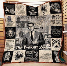 Load image into Gallery viewer, the twilight zzone quote fan quilt blanket