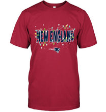 Load image into Gallery viewer, New England Patriots christmas fairy lights t shirt