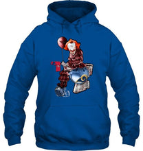 Load image into Gallery viewer, IT Arizona Cardinals in toilet halloween hoodie