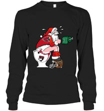 Load image into Gallery viewer, Santa Ball State Cardinals in bathroom shirt