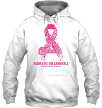 Load image into Gallery viewer, St Louis Cardinals fight like the Cardinals breast cancer warrior shirt