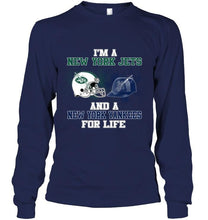 Load image into Gallery viewer, i'm a New York Jet and a New York Yankee for life shirt