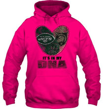 Load image into Gallery viewer, New York Jets and Army Black Knights it's my dna love fingerprints shirt