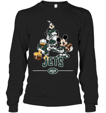 Load image into Gallery viewer, New York Jets mickey donald goofy fan shirt