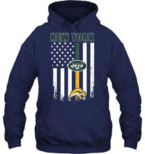 Load image into Gallery viewer, New York New York Jets Buffalo Sabres american flag shirt