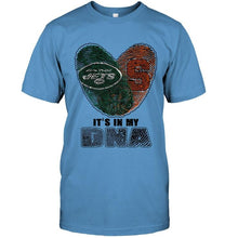 Load image into Gallery viewer, New York Jets and Syracuse Orange it's my dna love fingerprints shirt