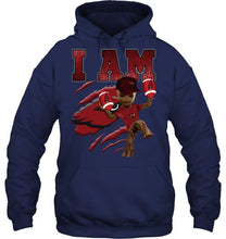 Load image into Gallery viewer, I am groot loves Arizona Cardinals fan t shirt