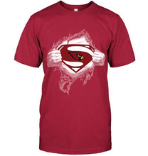 Load image into Gallery viewer, Arizona Cardinals Superman Ripped shirt