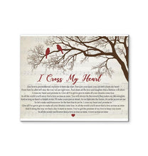 Load image into Gallery viewer, George Strait I cross my heart tree bird canvas