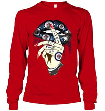 Load image into Gallery viewer, Shut the f ck up sexy Winnipeg Jets glittering lips shirt