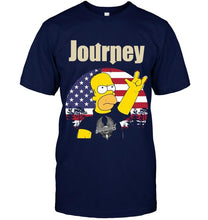 Load image into Gallery viewer, homer simpson Journey retro shirt