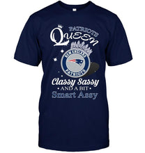 Load image into Gallery viewer, New England Patriots Queen classy sasy and a bit smart asy shirt