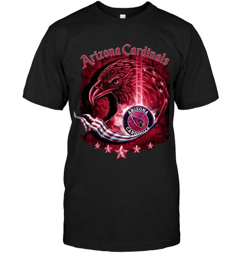 arizona cardinals eagle american flag shirt