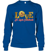 Load image into Gallery viewer, Love St Louis Cardinals glittering T Shirt