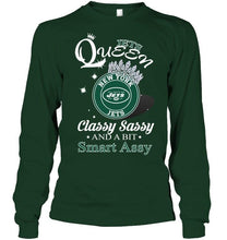 Load image into Gallery viewer, New York Jets Queen classy sasy and a bit smart asy shirt