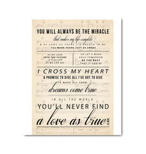 Load image into Gallery viewer, George Strait I Cross My Heart you'll never find a love as true as mine canvas