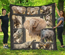 Load image into Gallery viewer, big 3d printed elephant quilt blanket