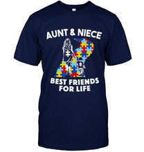 Load image into Gallery viewer, Autism aunt &amp; niece best friends for life shirt