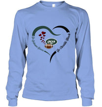 Load image into Gallery viewer, Go Gotham green Go Stealth black New York Jets fan heart shirt